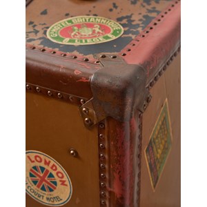 Grande malle cabine en métal n°246