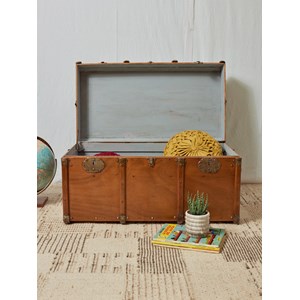 Grande malle en bois clair n°237