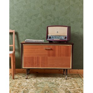 Meuble vinyle verni en bois n°496