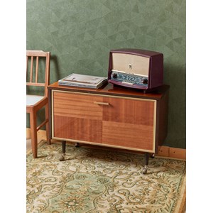 Meuble vinyle verni en bois n°496