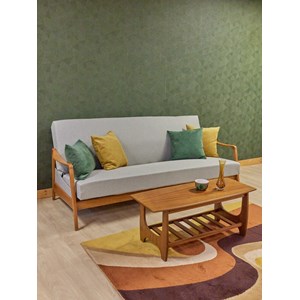 Nsemble de salon scandinave en bois clair n°122