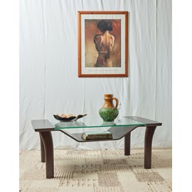 Table basse en bois foncé n°679