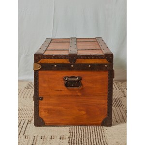 Grande malle en bois clair n°236