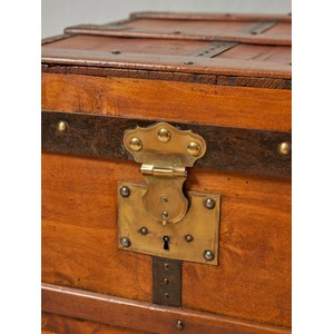 Grande malle en bois clair n°236