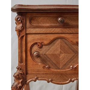 Paire de chevets en marbre rose n°1178