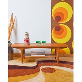 Table basse scandinave en bois clair n°733