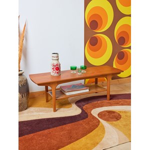 Table basse scandinave en bois clair n°733