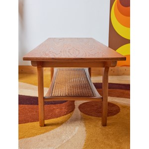 Table basse scandinave en bois clair n°733