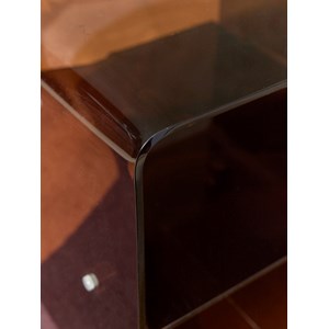 Table d'appoint en plexiglass fumé n°781