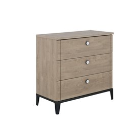 Commode chene blond 3 tiroirs