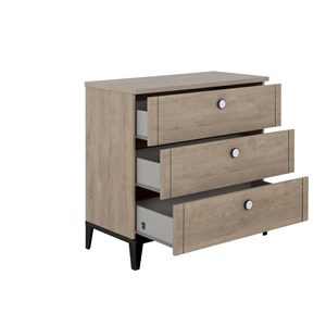 Commode chene blond 3 tiroirs