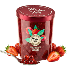 Perles de fruit : fraise - bubble tea