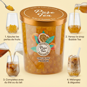Perles de fruit : passion - bubble tea