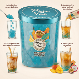 Perles de fruit : tropical - bubble tea