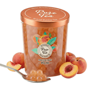 Perles de fruit : pêche - bubble tea