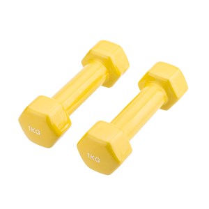 Paire d'haltères antidérapant  2x1kg