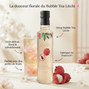 Sirop litchi - bubble tea