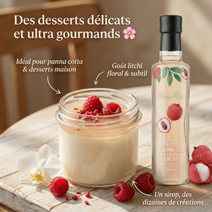 Sirop litchi - bubble tea