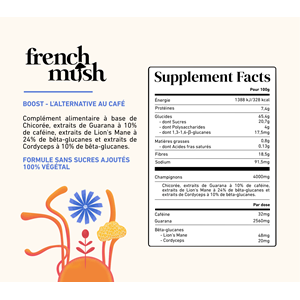 Boisson boost, votre alternative au café 120 doses french mush