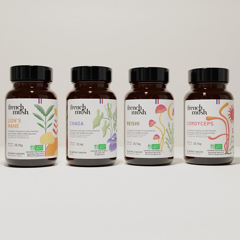 Pack french mush la cure complète pour énergie et bien-être gélules