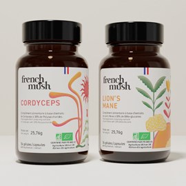 Gélules pack mental & énergie concentration et vitalité french mush