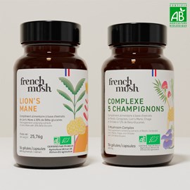 Gélules complexe champignons 5 lion’s mane focus et mémoire french mush
