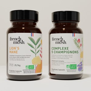 Gélules complexe champignons 5 lion’s mane focus et mémoire french mush