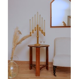 Ulysse, le chandelier en métal doré n°54