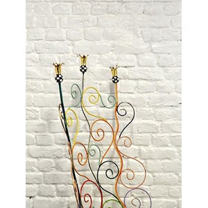 Chaise tom’s drag jaune en métal n°1208