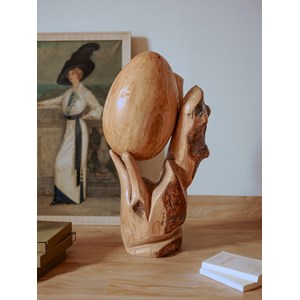 Alix, l'œuf décoratif en bois n°572