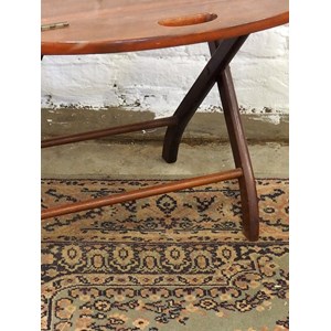 Table d'appoint modulable en acajou n°787