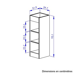 Petite bibliothèque en bois