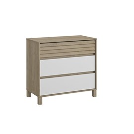Commode 3 tiroirs bois blanc
