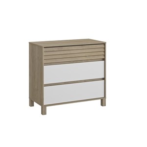Commode 3 tiroirs bois blanc