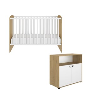 Ensemble duo lit 60x120 et commode