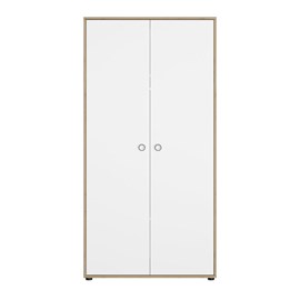 Armoire 2 portes bois blanc
