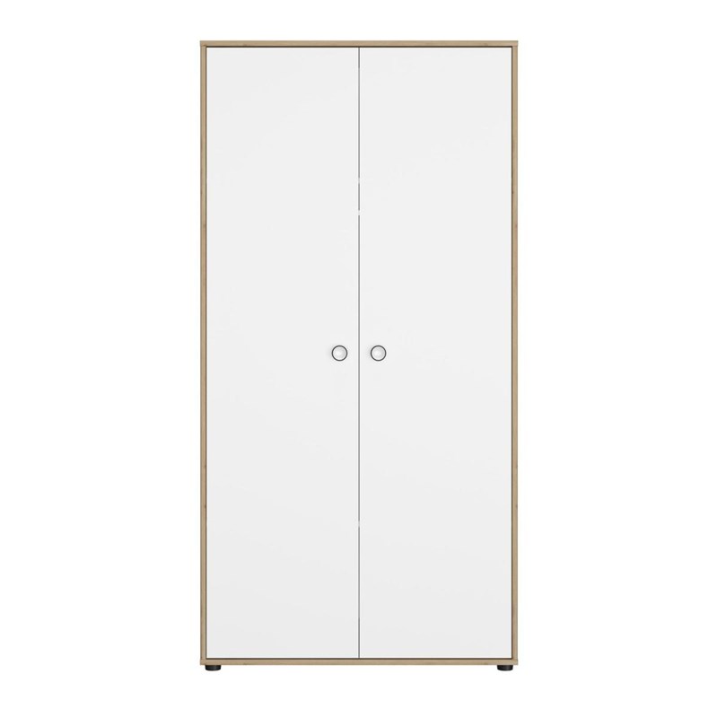Armoire 2 portes bois blanc