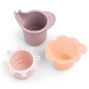 Jeu d'eau lot de 3 gobelets empilables elphee rose