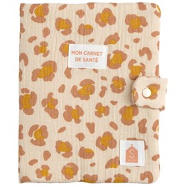 Protège carnet de santé léopard petit chou