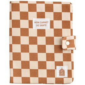 Protège carnet de santé damier petit chou
