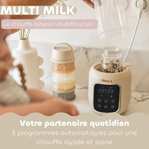 Chauffe biberon multi milk 5 programmes argile