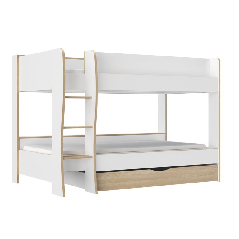 Lits superposés roomy blanc 90x200