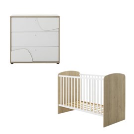 Ensemble duo lit 60x120 et commode