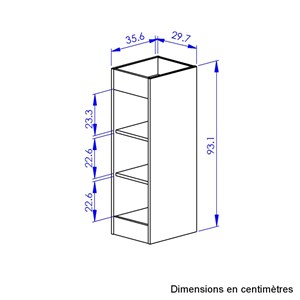 Petite bibliothèque en bois