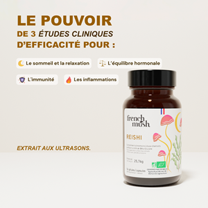 Gélules extrait de reishi relaxation sommeil équilibre 56 gélules french mush