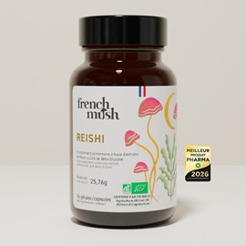 Gélules extrait de reishi relaxation sommeil équilibre 112 gélules french mush