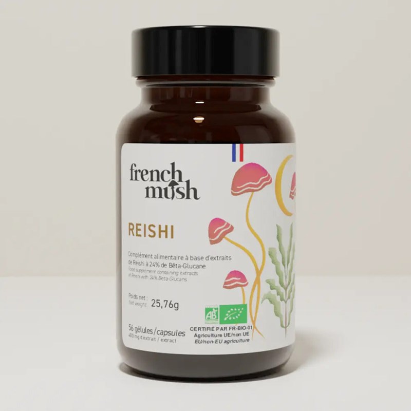 French Mush - Gélules extrait de reishi relaxation sommeil équilibre 112 gélules french mush