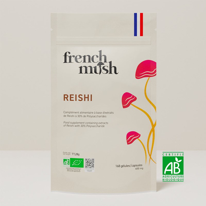 French Mush - Gélules extrait de reishi relaxation sommeil équilibre 168 gélules french mush