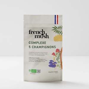 Gélules complexe 5 champignons énergie immunité tonus 168 gélules french mush