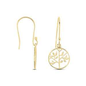 Boucle d'oreille arbre de vie or